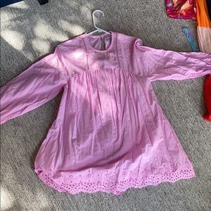 Pink/ Purple Shorts Dress. Shorts underneath